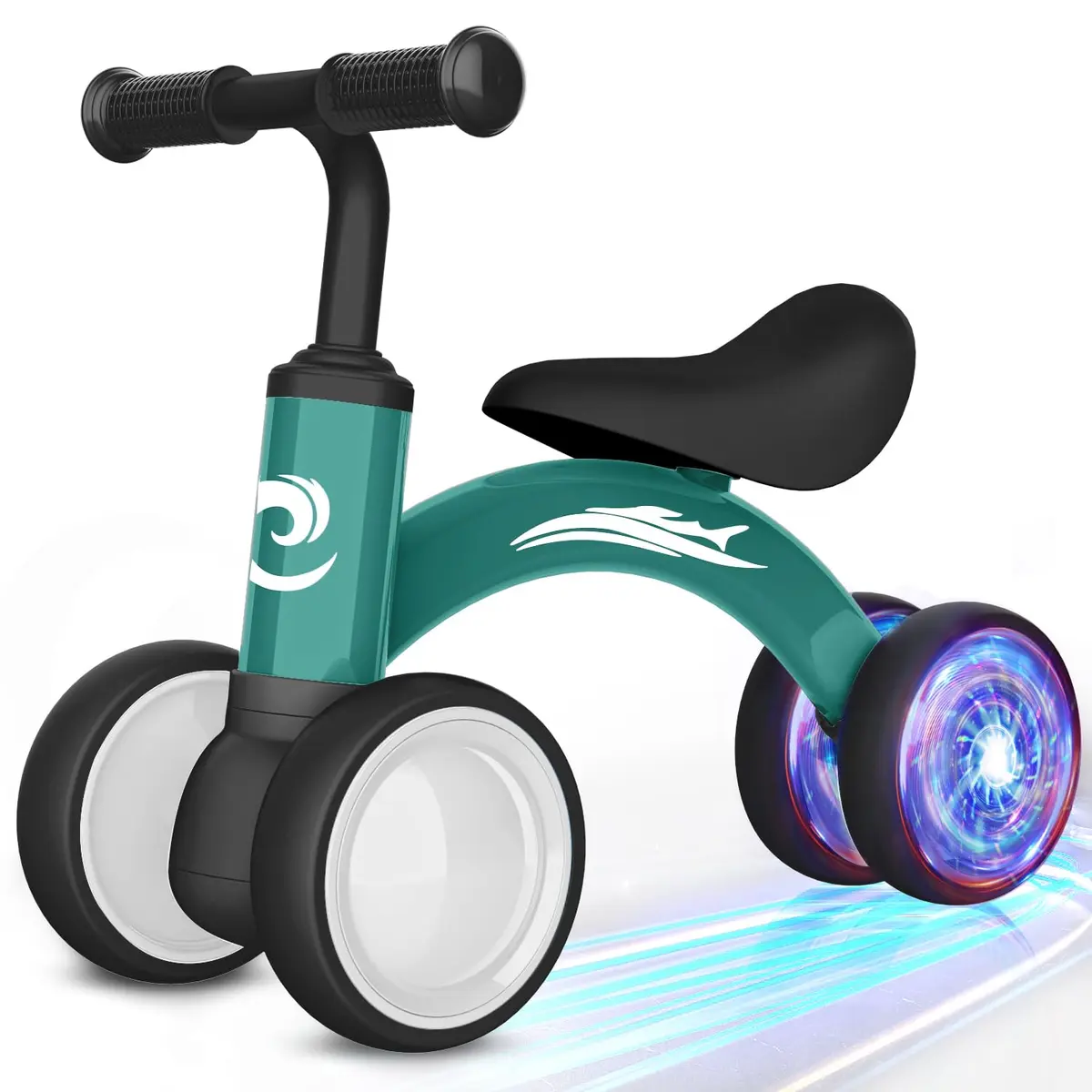 Gamfeiny Colorful Lighting Baby Balance Bike Toys for 1 Year Old Boy Girl Gifts, 10-36 Month Toddler Balance Bike, No Pedal 4 Silence Wheels & Soft Seat, 2.49 kg (5.5 lb) - main product image