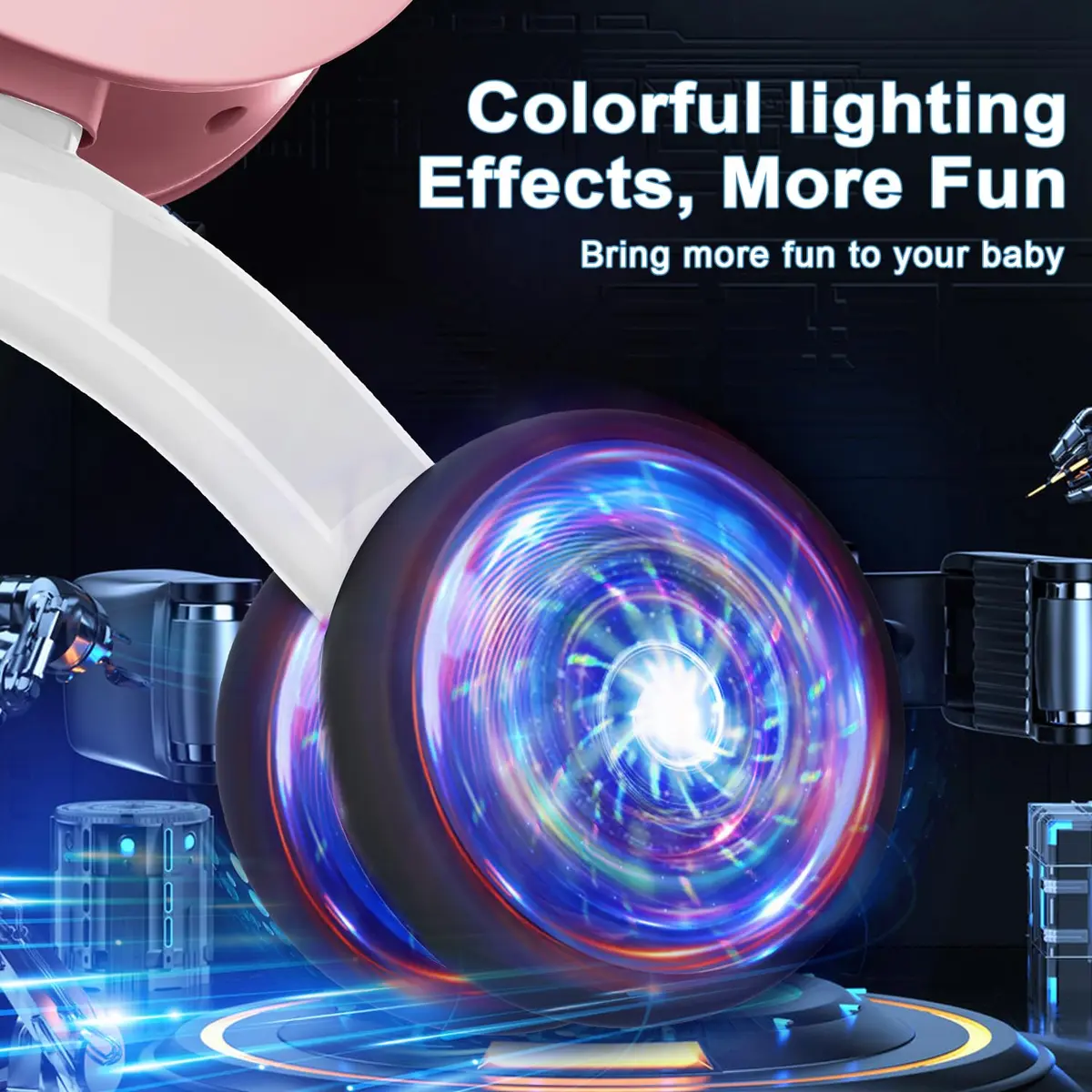 Gamfeiny Colorful Lighting Baby Balance Bike Toys for 1 Year Old Girl Gifts, 10-36 Month Toddler Balance Bike, 2.42 kg (4.6 lb) | No Pedal 4 Silence Wheels & Soft Seat - view 2