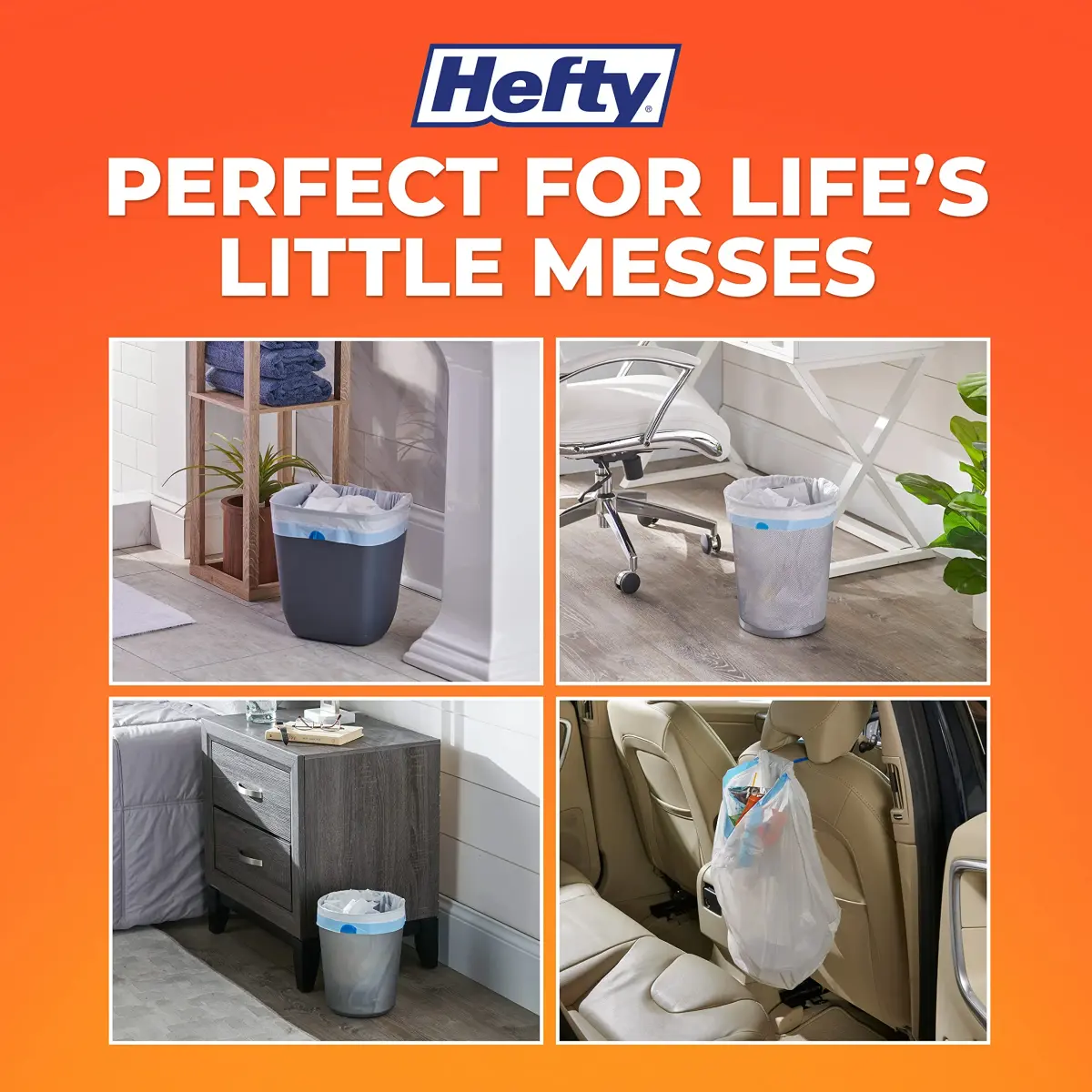 HEFTY Scented Drawstring Plastic Bags (200 Count, 13 Gallon) | Odor Control for Kitchen & Party - view 5