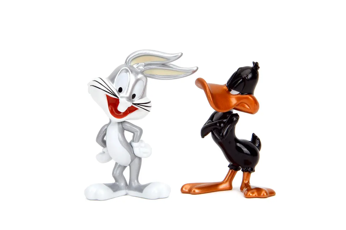 Jada Looney Tunes Metalfigs 4-Pack Bugs Bunny, Tasmanian Devil, Daffy Duck, Sylvester the Cat 2.5" (6.35cm) Metal Figures | Officially Licensed Collectible - view 3
