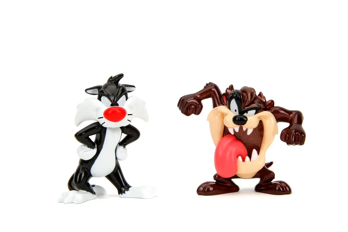 Jada Looney Tunes Metalfigs 4-Pack Bugs Bunny, Tasmanian Devil, Daffy Duck, Sylvester the Cat 2.5" (6.35cm) Metal Figures | Officially Licensed Collectible - view 4