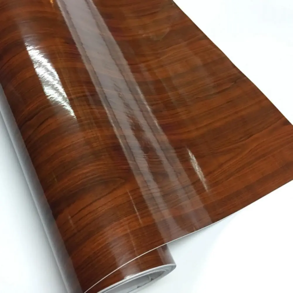 GreceYou Wood Grain Vinyl Wrap Sticker Decal Car Interior Wraps 40x100cm | Waterproof Self-Adhesive DIY Film - main product image