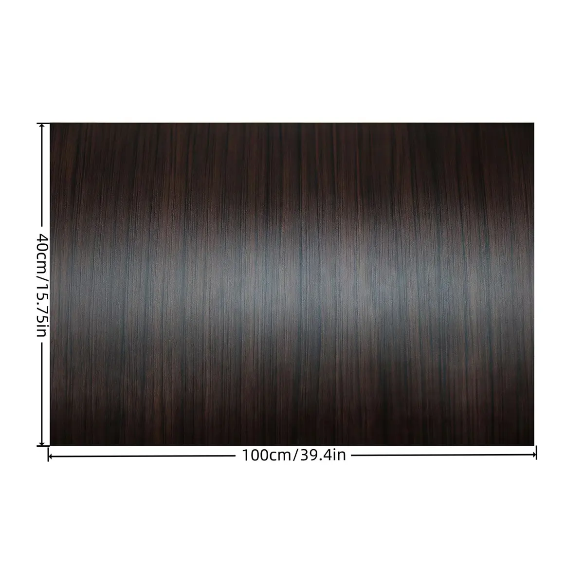GreceYou Wood Grain Vinyl Wrap Sticker Decal for Cars & Furniture 40x100cm (15.7x39.4in) | Matte Coffee-Oak Finish - view 9