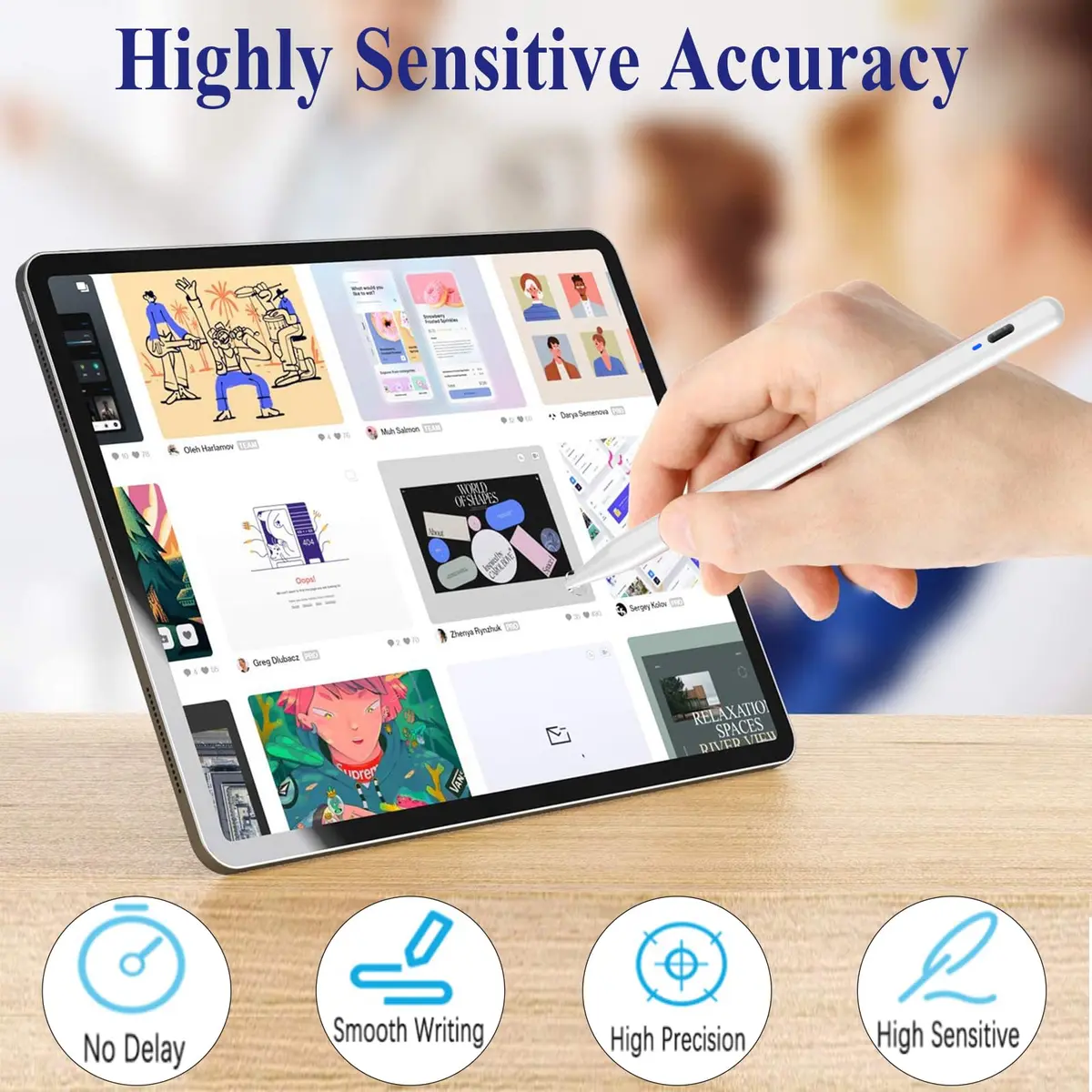 CMARS Stylus Pen for Android/Samsung A11+/A9+ | Double Tap, USB-C Charge, Magnetic Tips - view 7