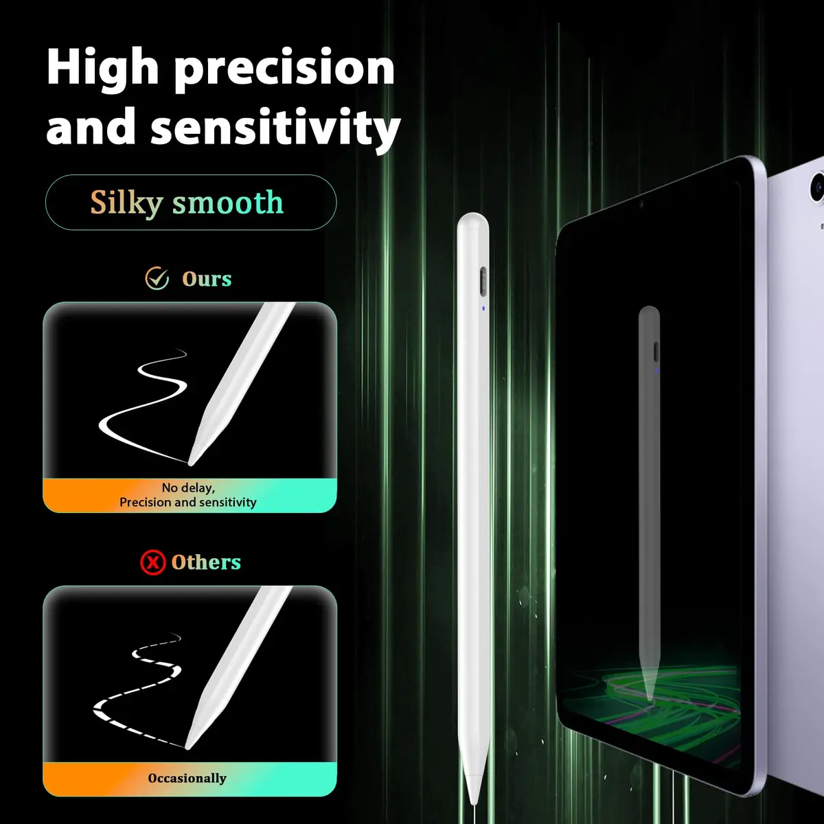 CMARS Stylus Pen for Android/Samsung A11+/A9+ | Double Tap, USB-C Charge, Magnetic Tips - view 4