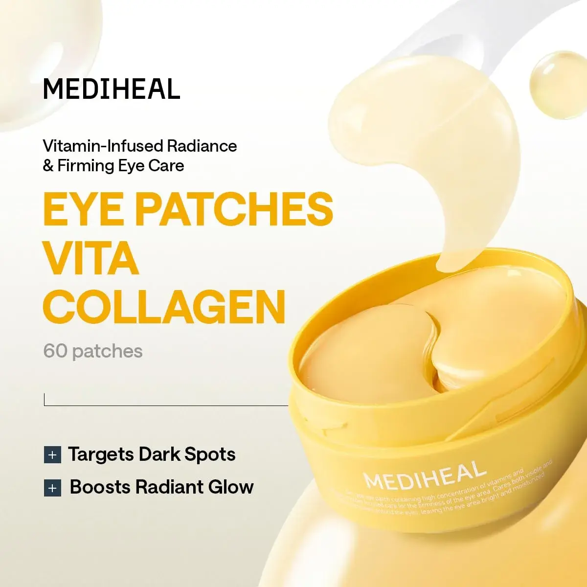 MEDIHEAL Vitamin & Collagen Under Eye Patches 60 Count | Targets Wrinkles, Dark Spots & Blemishes - view 2