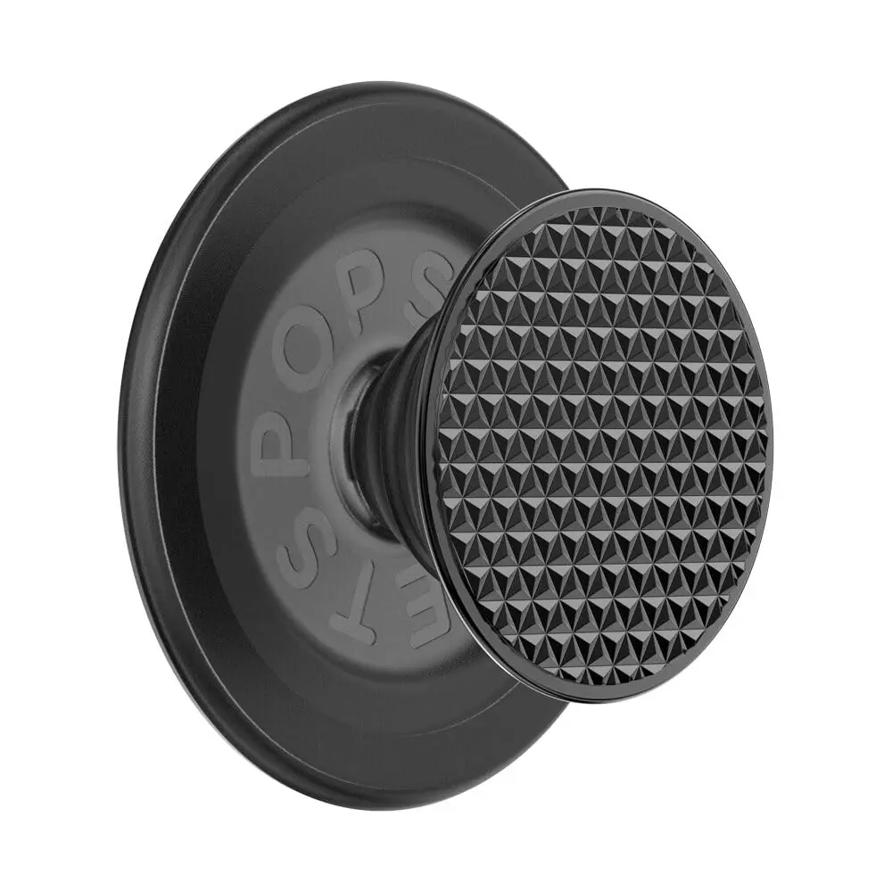 PopSockets Phone Grip for MagSafe | Magnetic Holder & Stand, Black Knurl, Aluminum & Polycarbonate, Universal - view 4