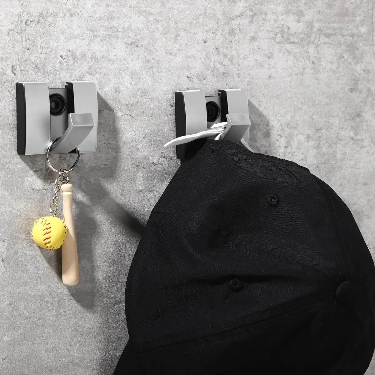 Queekay Storage Hook 4 pcs | Heavy Duty Aluminum Wall Hooks for Bathroom & Closet - view 6
