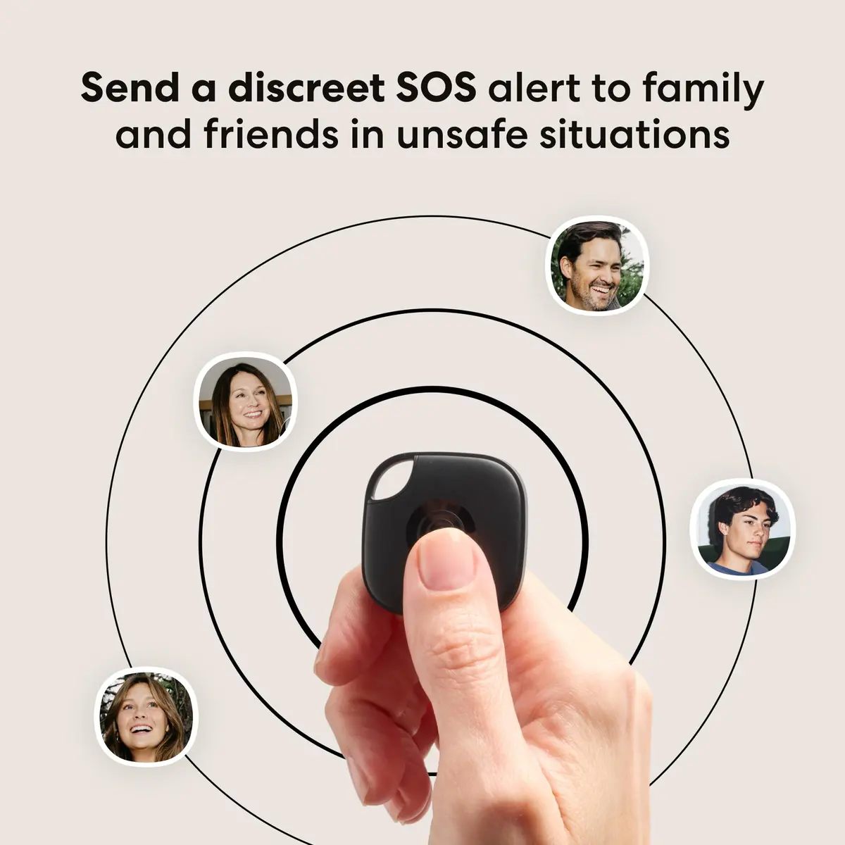 Life360 Tile Starter Pack - Bluetooth Trackers for Keys, Wallets & More | Phone Finder & SOS (2-Pack, Black Mate/Slim) - view 5