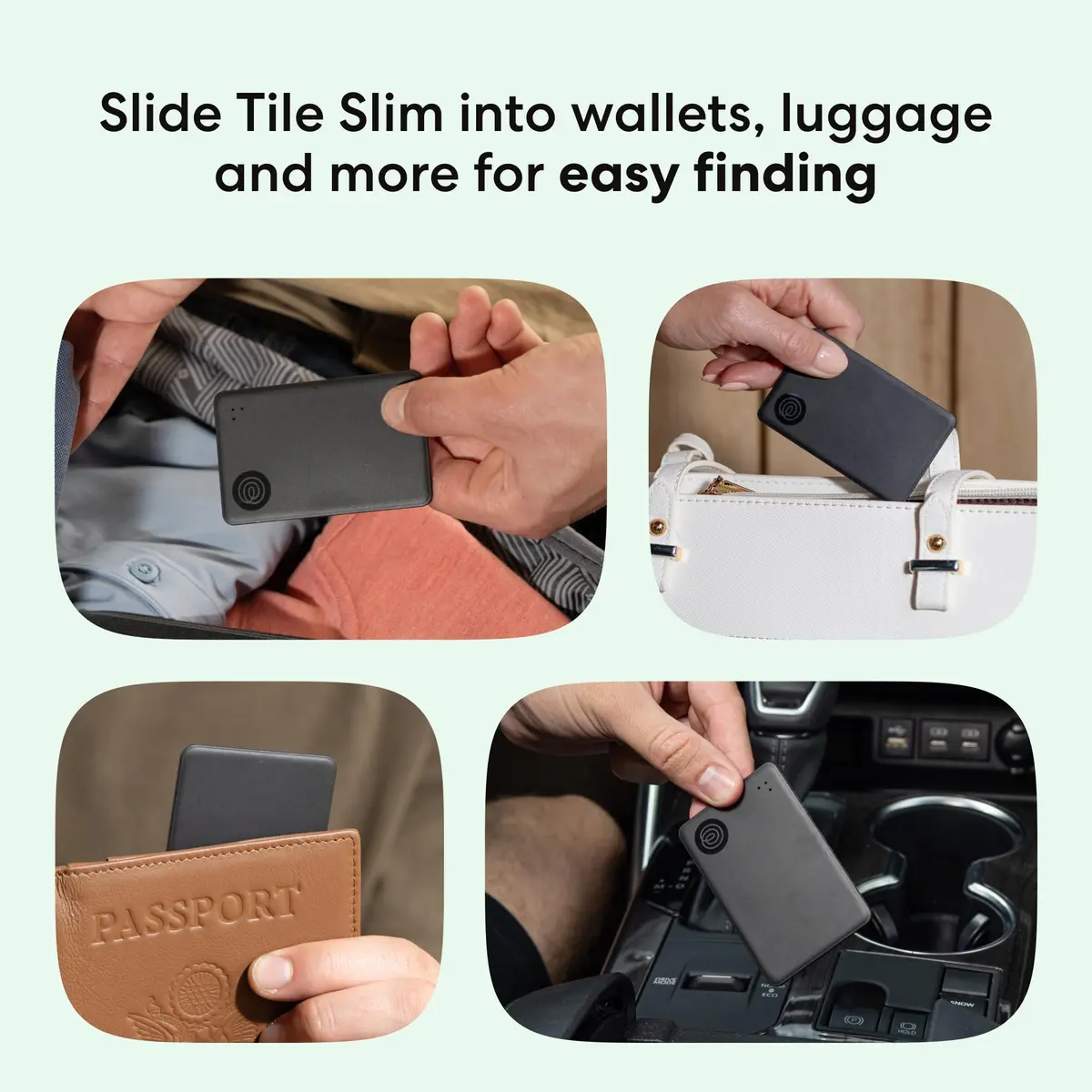 Life360 Tile Slim Wallet Finder & Bluetooth Tracker 2-Pack | Discreet Item Locator for Luggage & Passports - view 2
