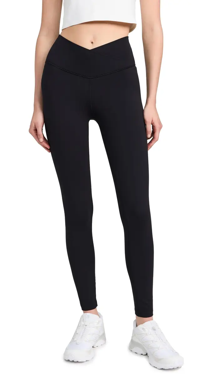 Splits59 Mia Rigor 7/8 Leggings | High-Rise Skinny Nylon Blend Black - main product image