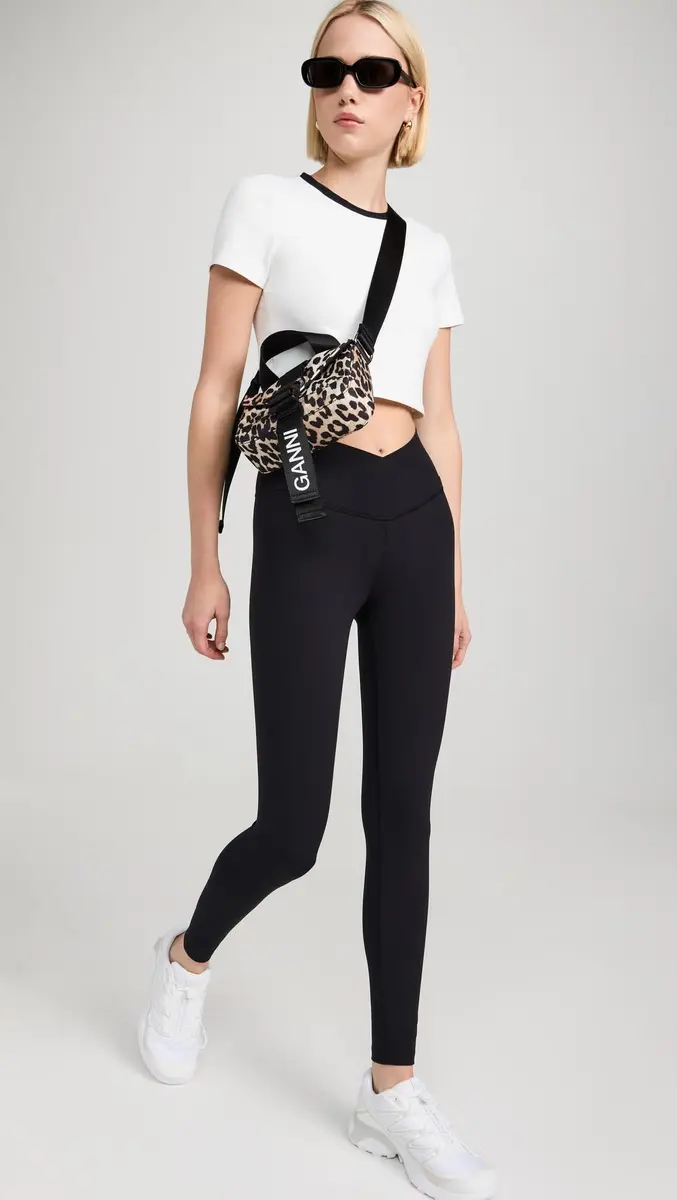 Splits59 Mia Rigor 7/8 Leggings | High-Rise Skinny Nylon Blend Black - view 5
