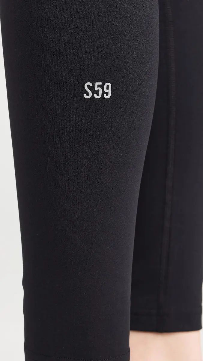 Splits59 Mia Rigor 7/8 Leggings | High-Rise Skinny Nylon Blend Black - view 6