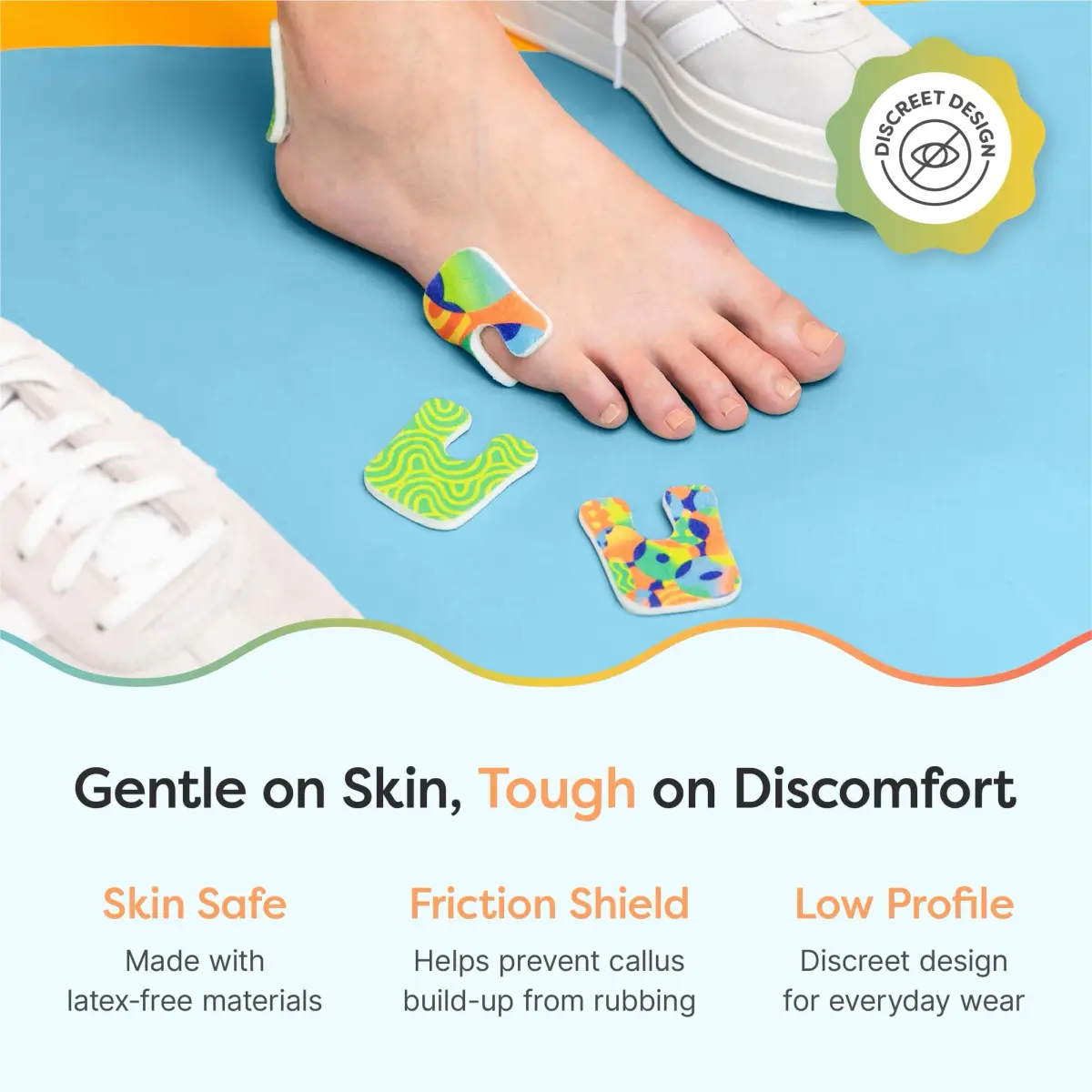 ZenToes U-Shaped Felt Callus Pads 18 Count | Protects Feet from Friction and Pressure - view 4