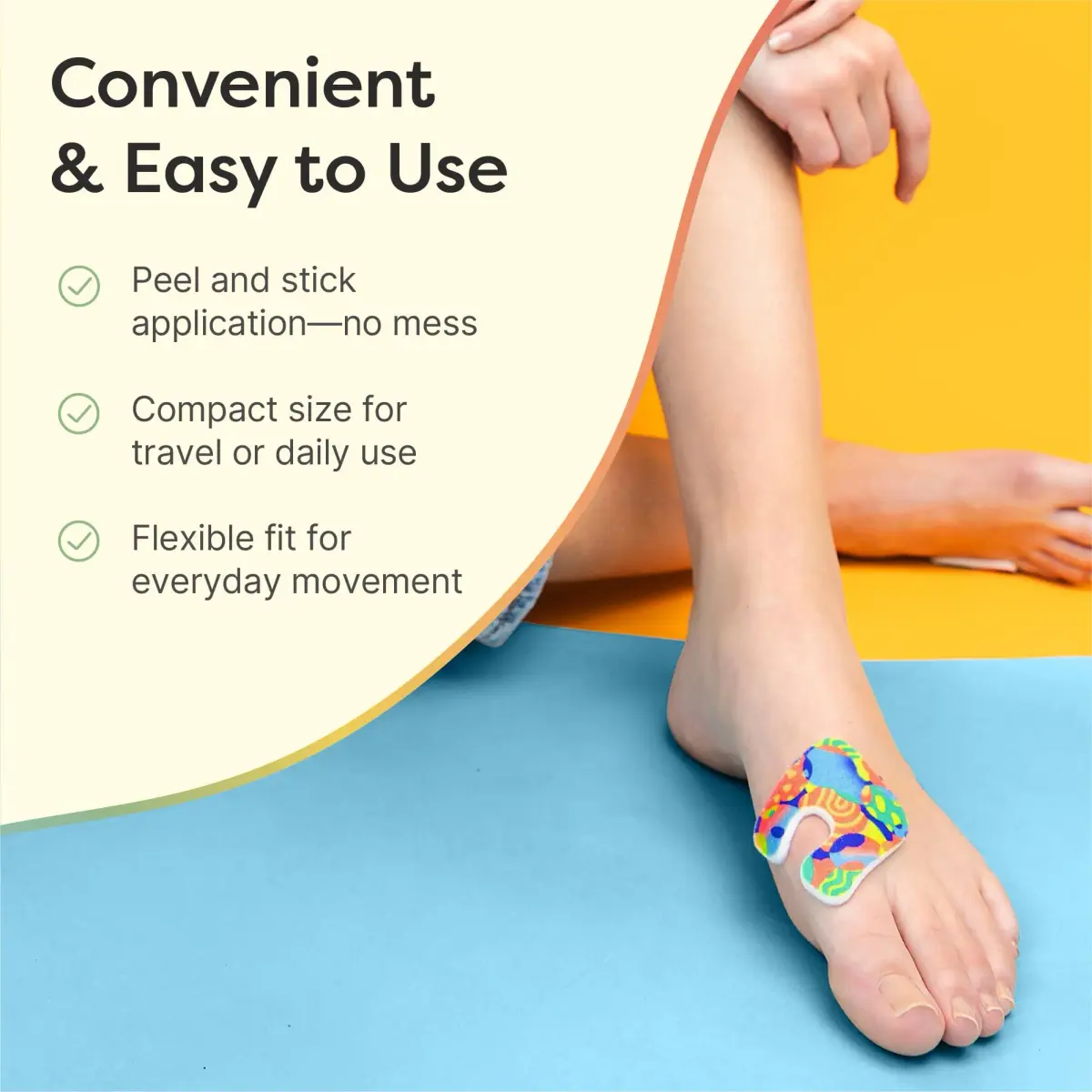 ZenToes U-Shaped Felt Callus Pads 18 Count | Protects Feet from Friction and Pressure - view 5