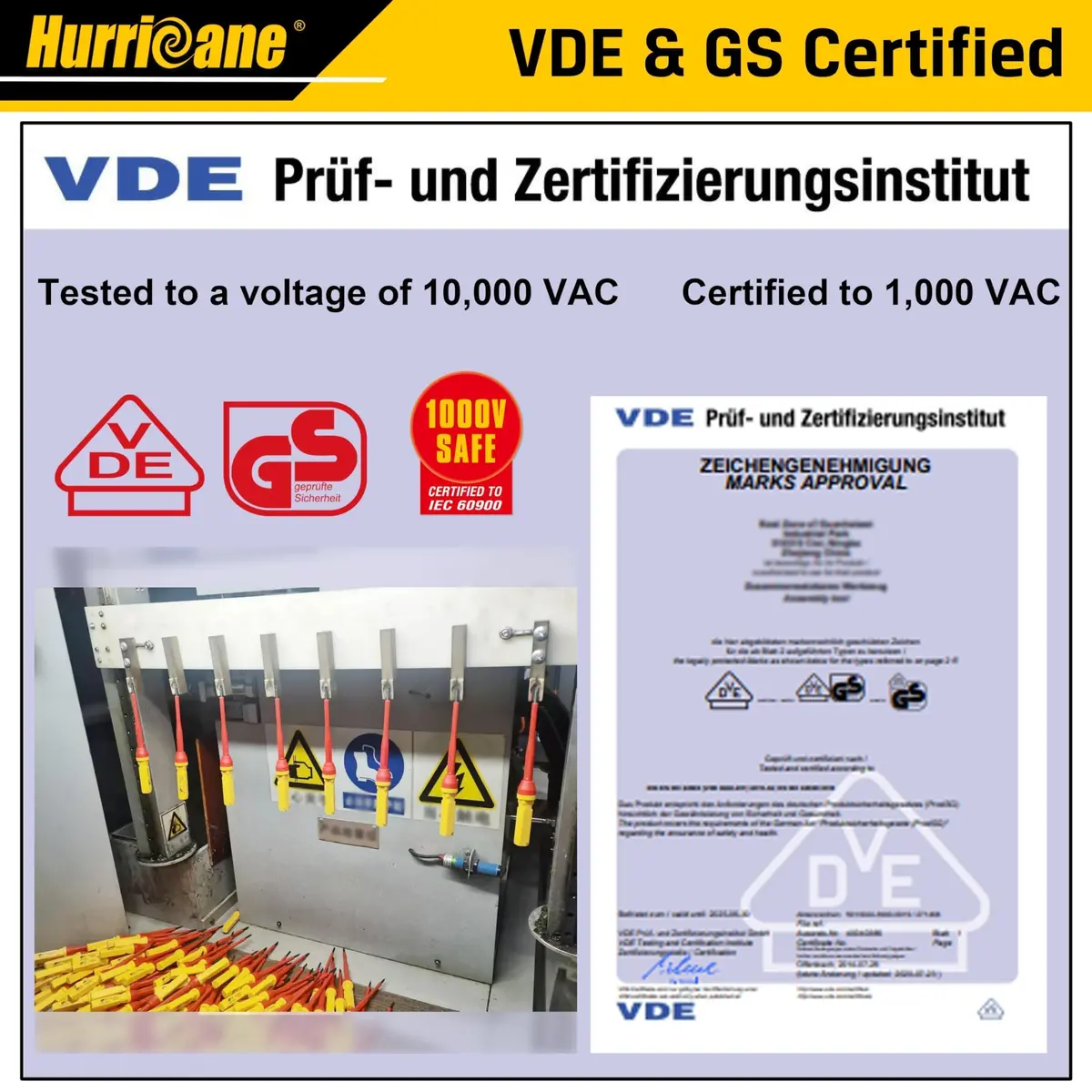 HURRICANE 13 Piece 1000V Insulated Electrician Screwdriver Set | Cr-V Magnetic Tips for Professional & Home Repair - view 2