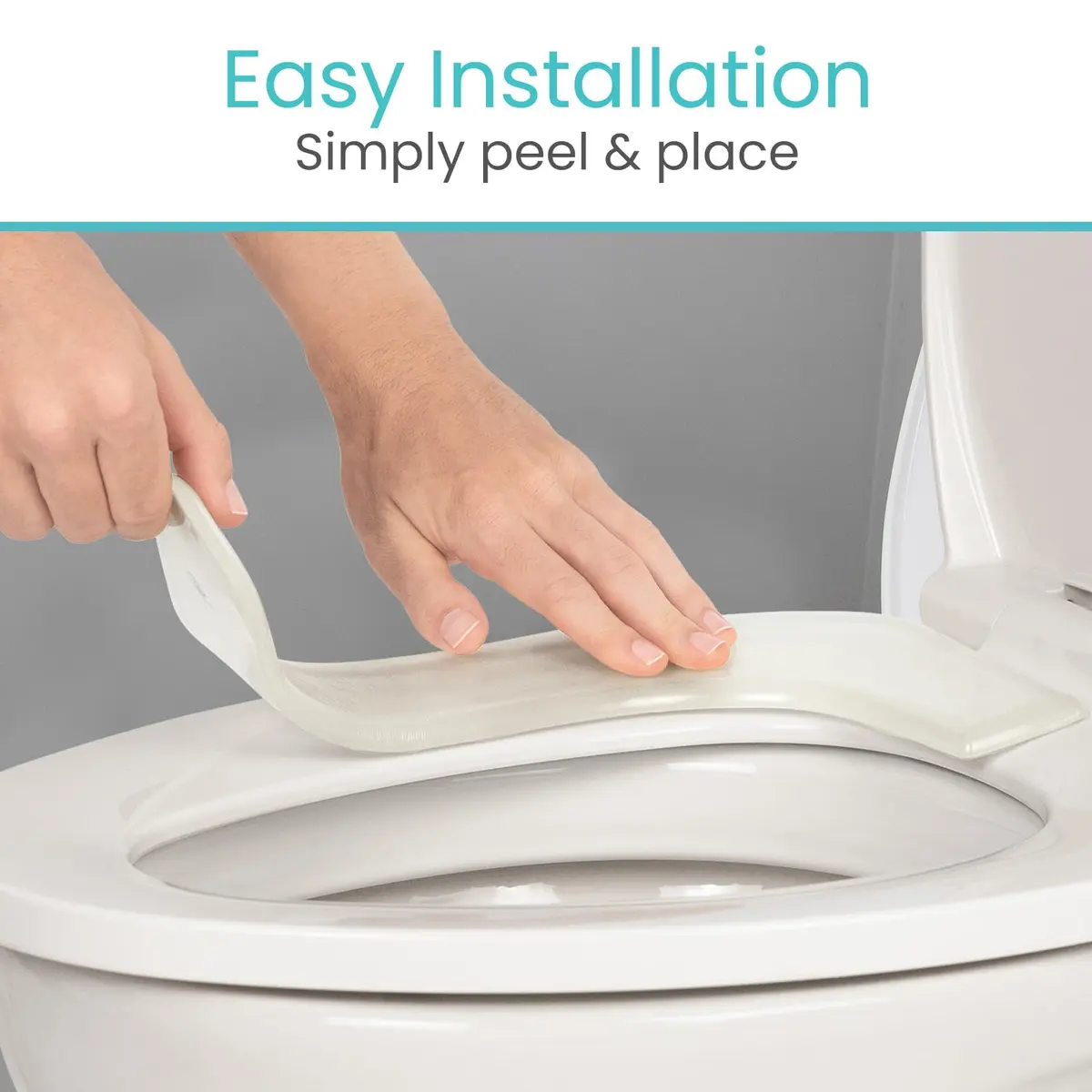 Vive Gel Toilet Seat Cushion Cover - Raised Padded Riser for Standard & Elongated Toilets | Pressure & Pain Relief - view 6