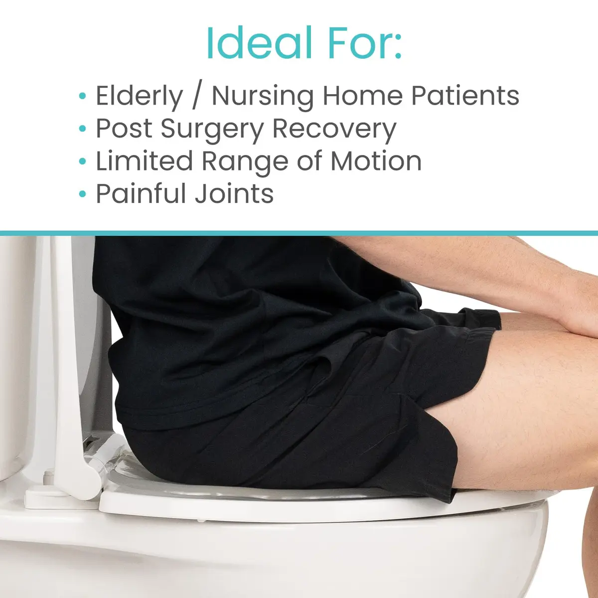 Vive Gel Toilet Seat Cushion Cover - Raised Padded Riser for Standard & Elongated Toilets | Pressure & Pain Relief - view 8