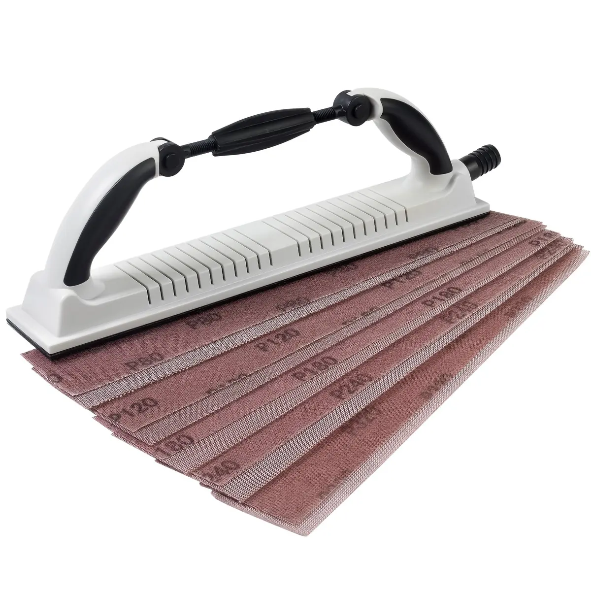 S SATC Adjustable Radius Longboard Sanding Block 70mm x 400mm (2.75" x 15.75") with 10pc Mesh Sandpaper | Flexible Auto Body & Woodworking Tool - main product image