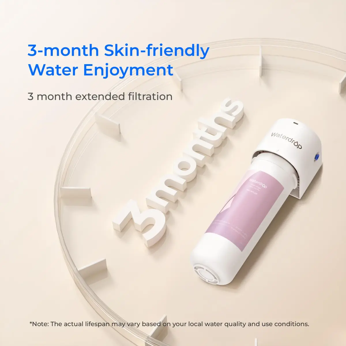 Waterdrop BFU2 Bathroom Sink Filter for Skincare 320 Gallons | Reduces Chlorine & Scale - view 8