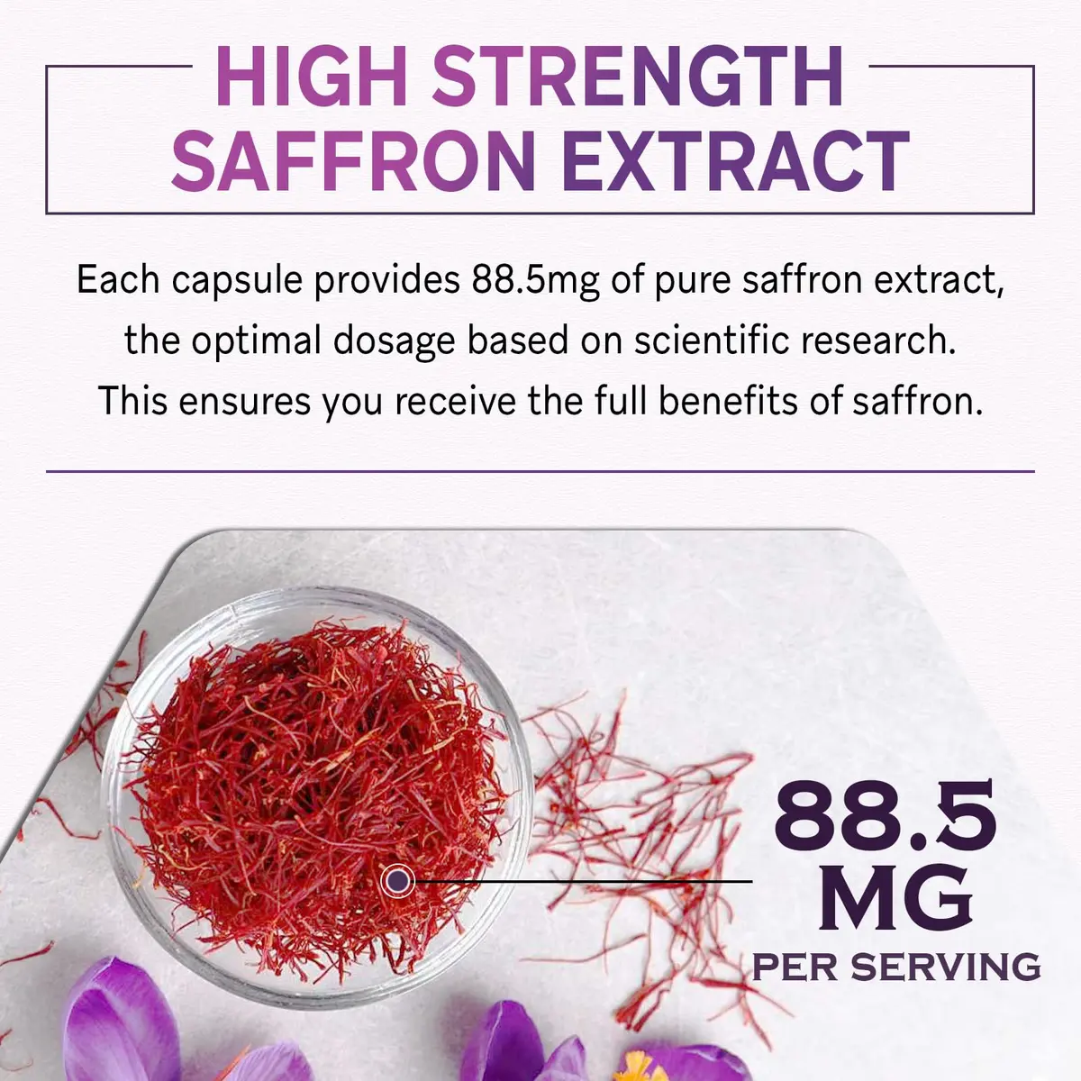 Ulmubra Liposomal Saffron Supplements 88.5 mg | Maximum Absorption for Mood, Energy & Vision - 60 Vegan Capsules - view 5