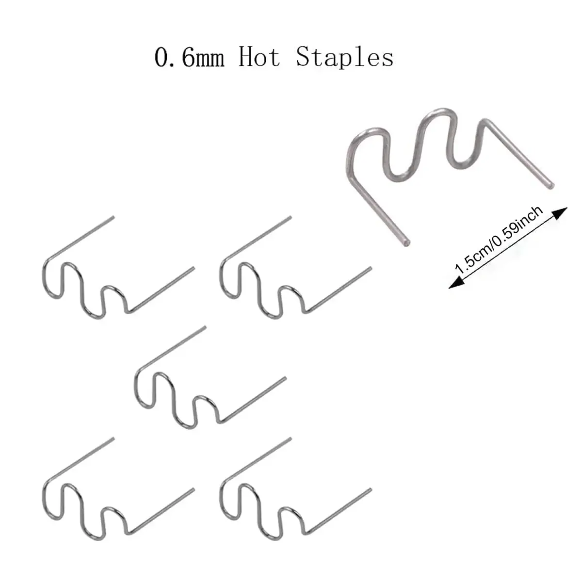 Sawvolker 1000PCS 0.8mm Wave Hot Plastic Welder Staples | Stainless Steel for Automotive Repair - view 2