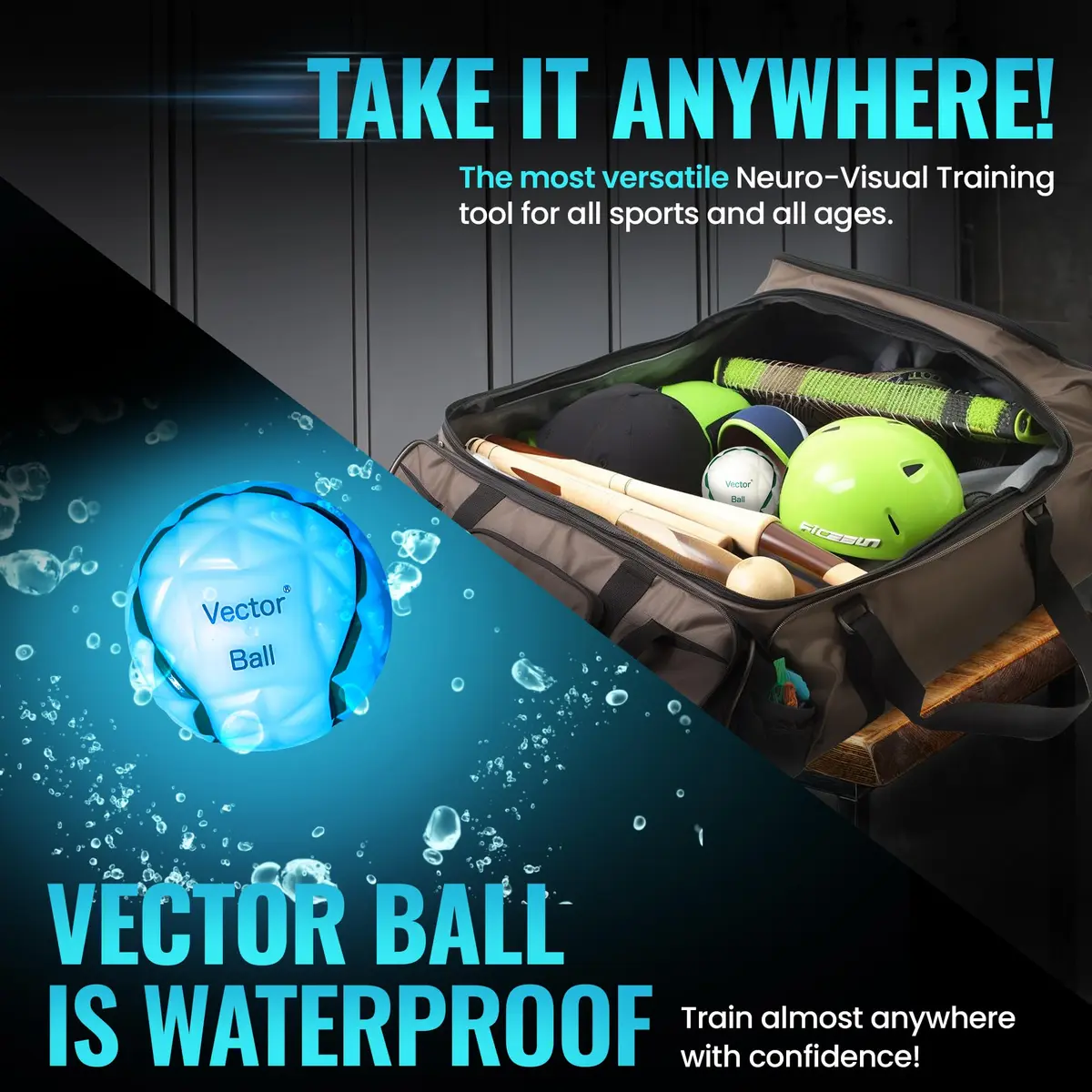 Eye On Ball Vector Ball S Neuro-Visual Reaction Ball 7.6cm (3") | Improves Sports Quickness, Focus, Agility, Speed, Hand Eye Coordination - view 4