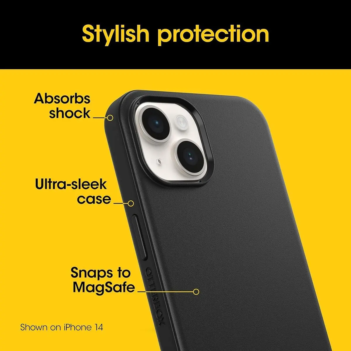 OtterBox Symmetry Series Case for iPhone 15 Plus/14 Plus | MagSafe Compatible, Slim & Durable - view 3