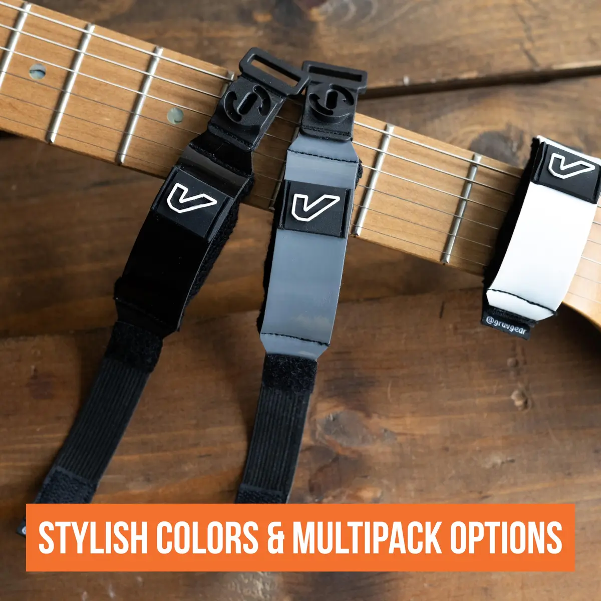 Gruv Gear Fret Wrap & Guitar Mute Pro, Small White | String Dampener for Acoustic, Electric & Bass - view 4