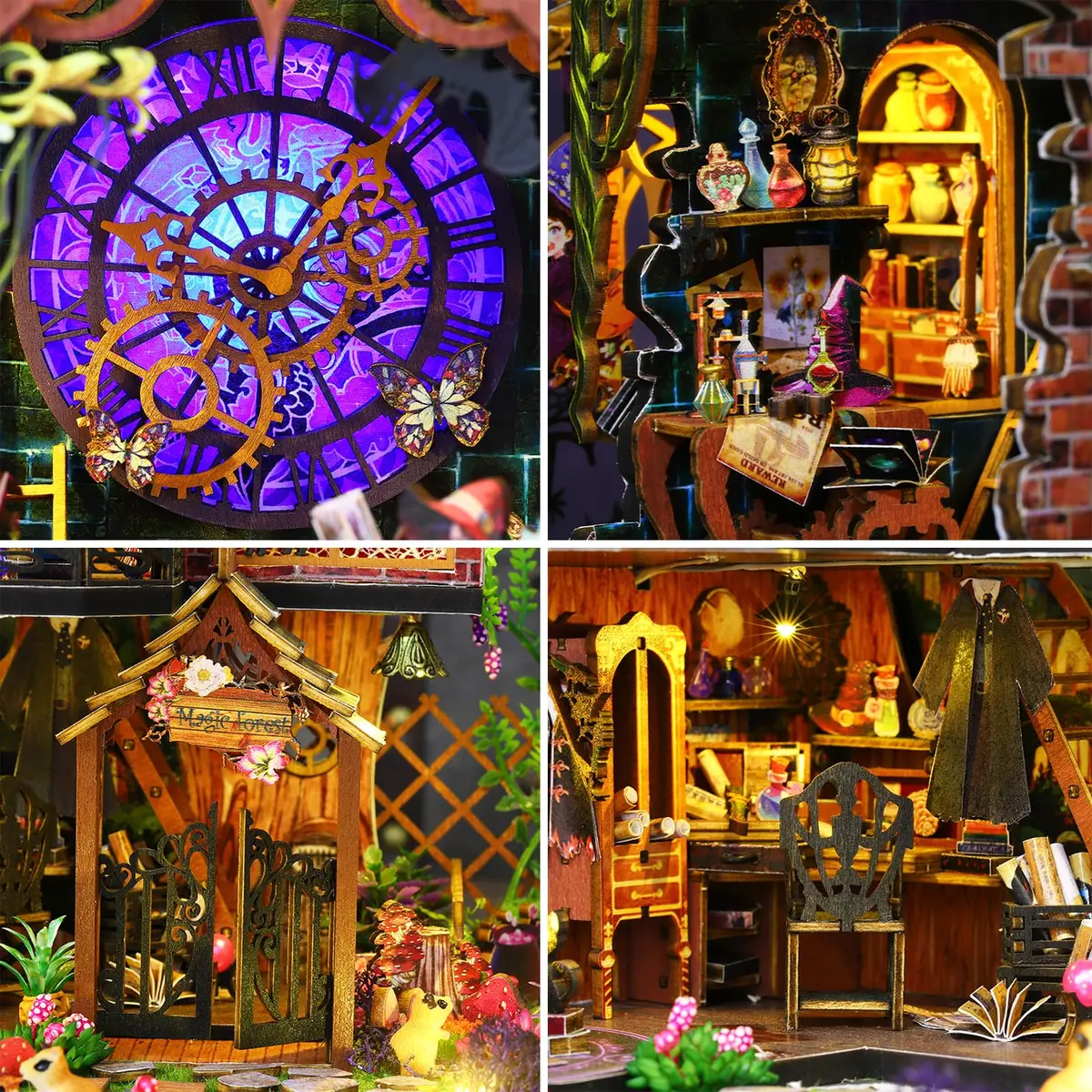Spilay Dollhouse Miniature with Furniture,DIY Wooden Crafts, 1:24 Scale, Creative Room Idea Gift for Adults & Kids - view 6