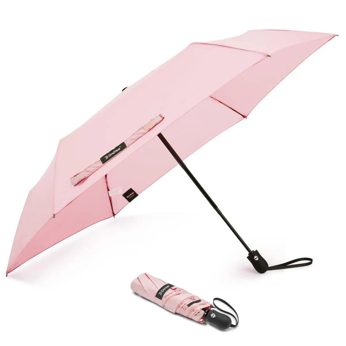 G4Free 40 Inch Compact Automatic Folding Umbrella Pink | UPF 50+ UV Protection - main product image
