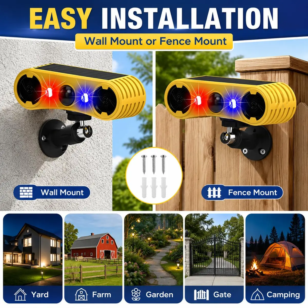 keeda Motion Detector Device 13 Sound Modes | Waterproof Infrared Security Alarm (4) - view 6