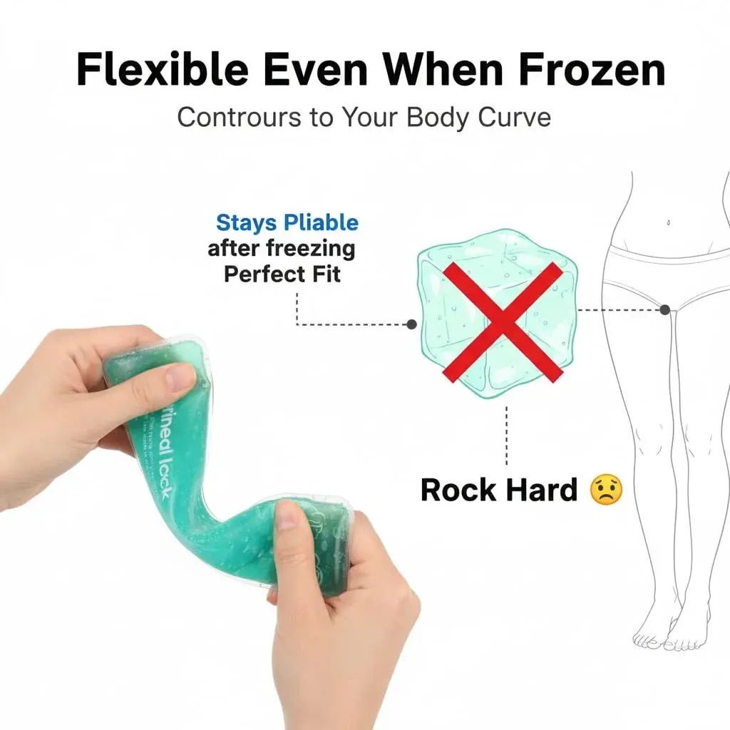 HI FINE CARE Perineal Cooling Pad with 3 Covers | 25.4 cm (10 Inch) Length - view 2