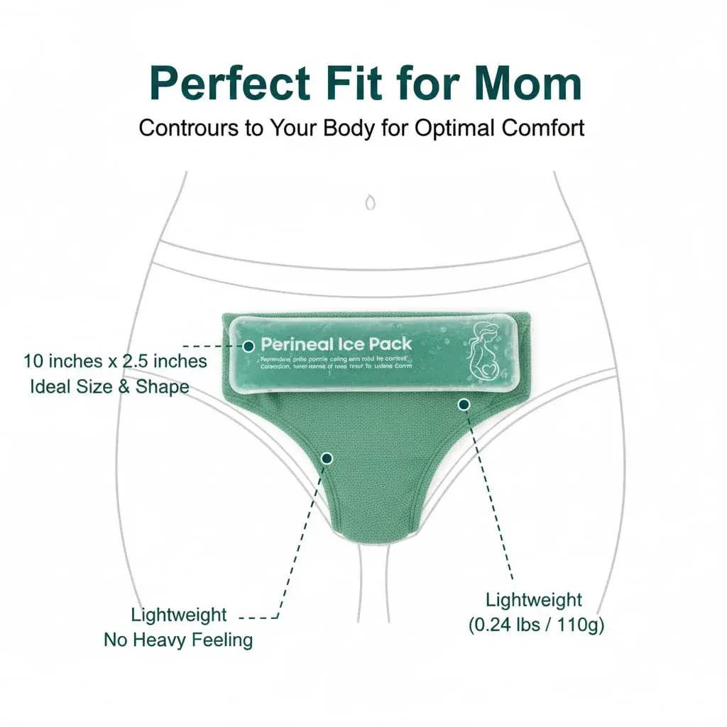 HI FINE CARE Perineal Cooling Pad with 3 Covers | 25.4 cm (10 Inch) Length - view 4