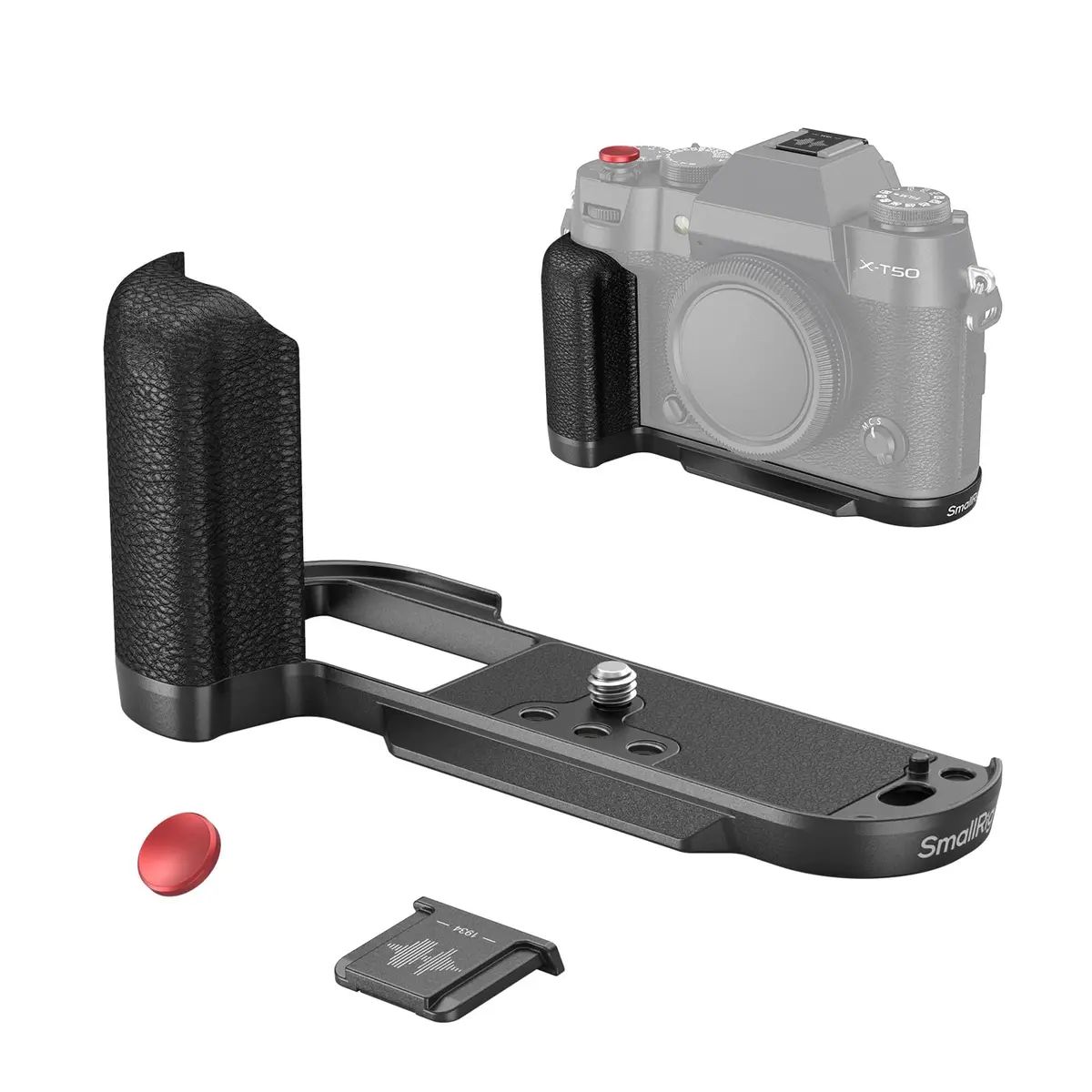 SMALLRIG L-Shape Handgrip for FUJIFILM X-T50 | Ergonomic Silicone Grip, Quick Release Plate, Shutter Button, Hot Shoe Cover - main product image