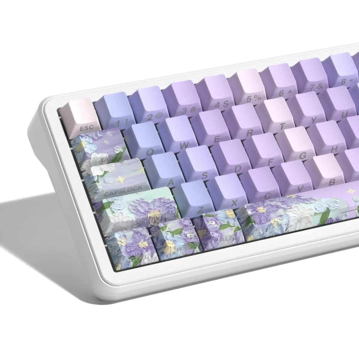 dagaladoo Purple Double Shot PBT Keycaps Set | 130 Keys Cherry Profile Shine Through - main product image