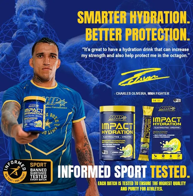 Maximum Human Performance Impact Hydration Electrolyte + Creatine Drink Mix, Lemon Lime | 15.6 Oz | Supports Hydration & Performance - view 8