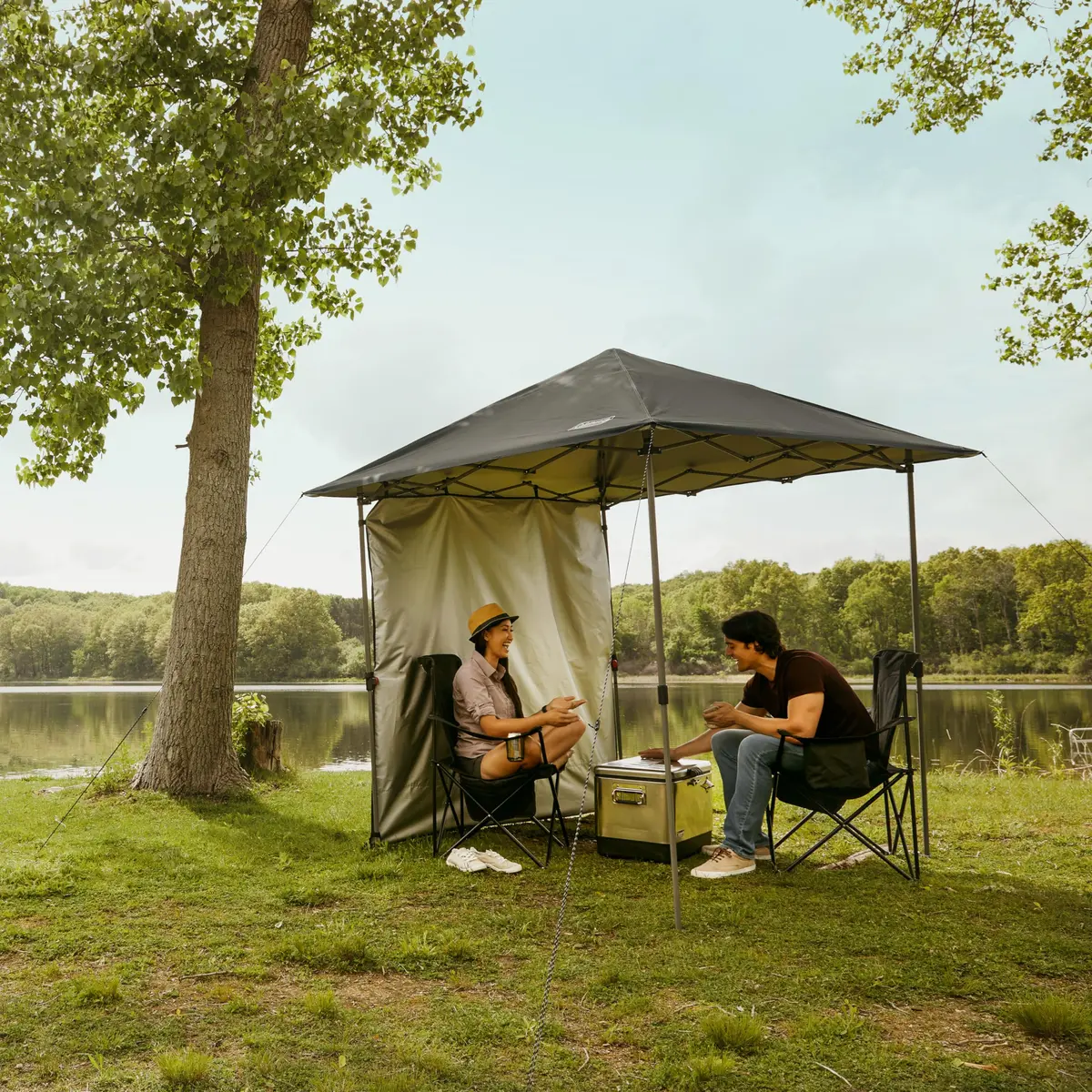 Coleman Oasis Lite Pop-Up Canopy Tent with Side Wall Attachment | Portable Shelter with Easy Setup & Takedown - view 6