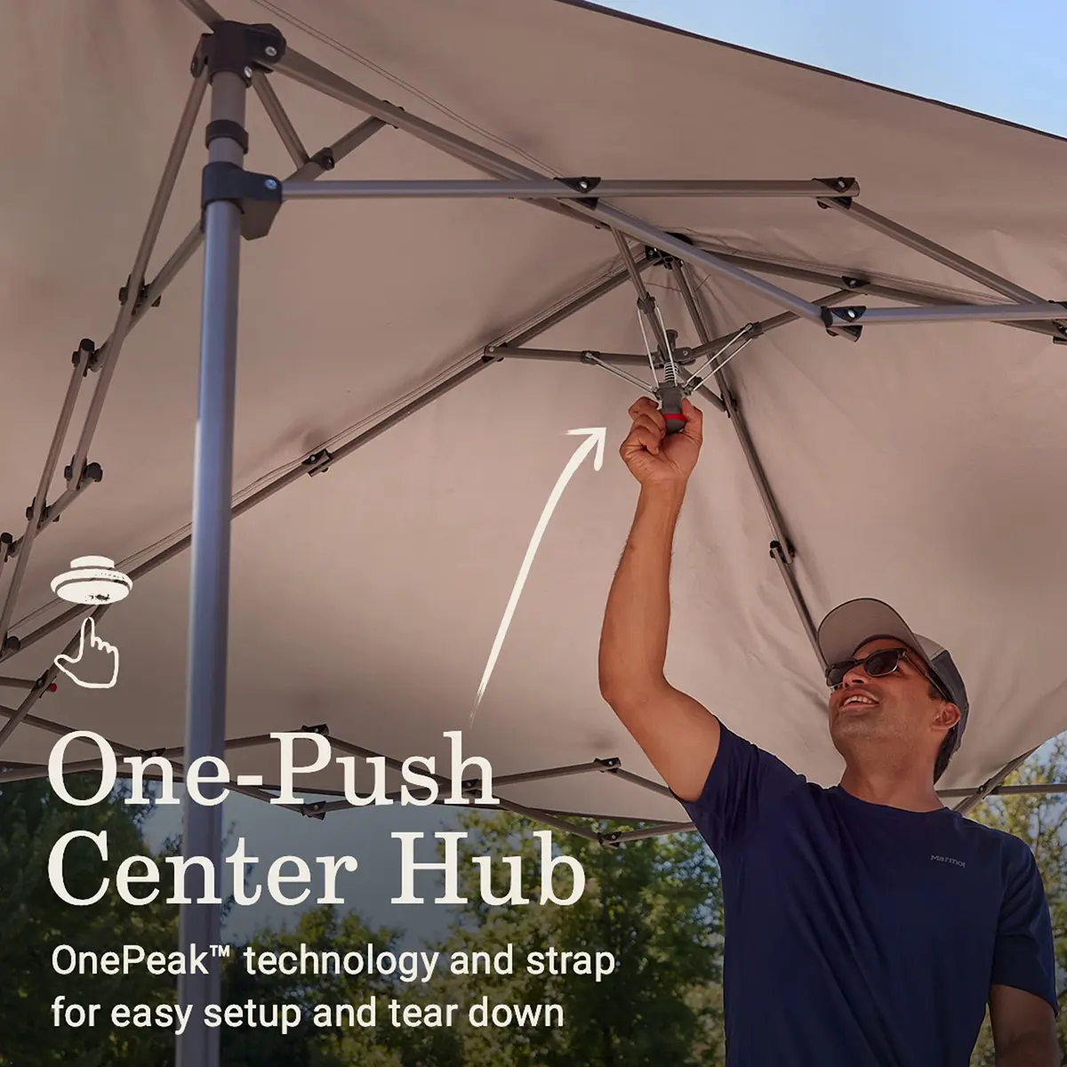 Coleman Oasis Lite Pop-Up Canopy Tent with Side Wall Attachment | Portable Shelter with Easy Setup & Takedown - view 2