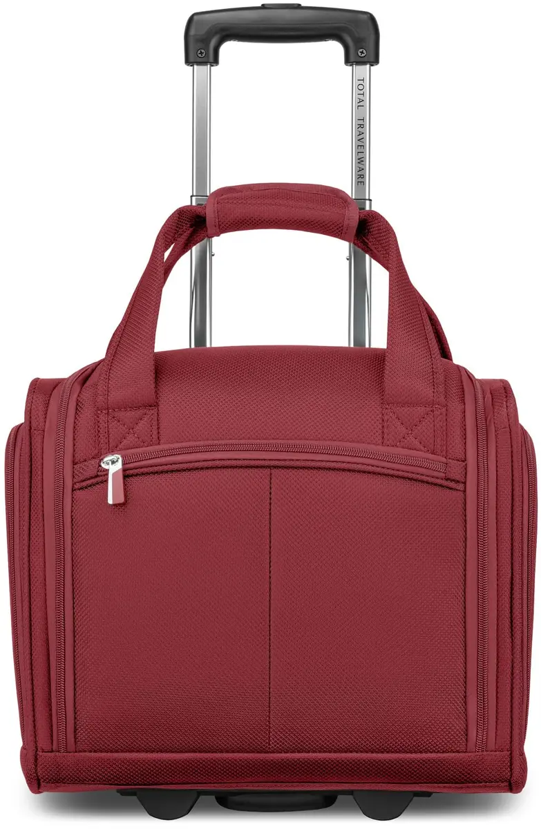 TOTAL TRAVELWARE 15" Under Seat Bag, Wine | Durable Poly-Ballistic Fabric, Carry-On Friendly - main product image