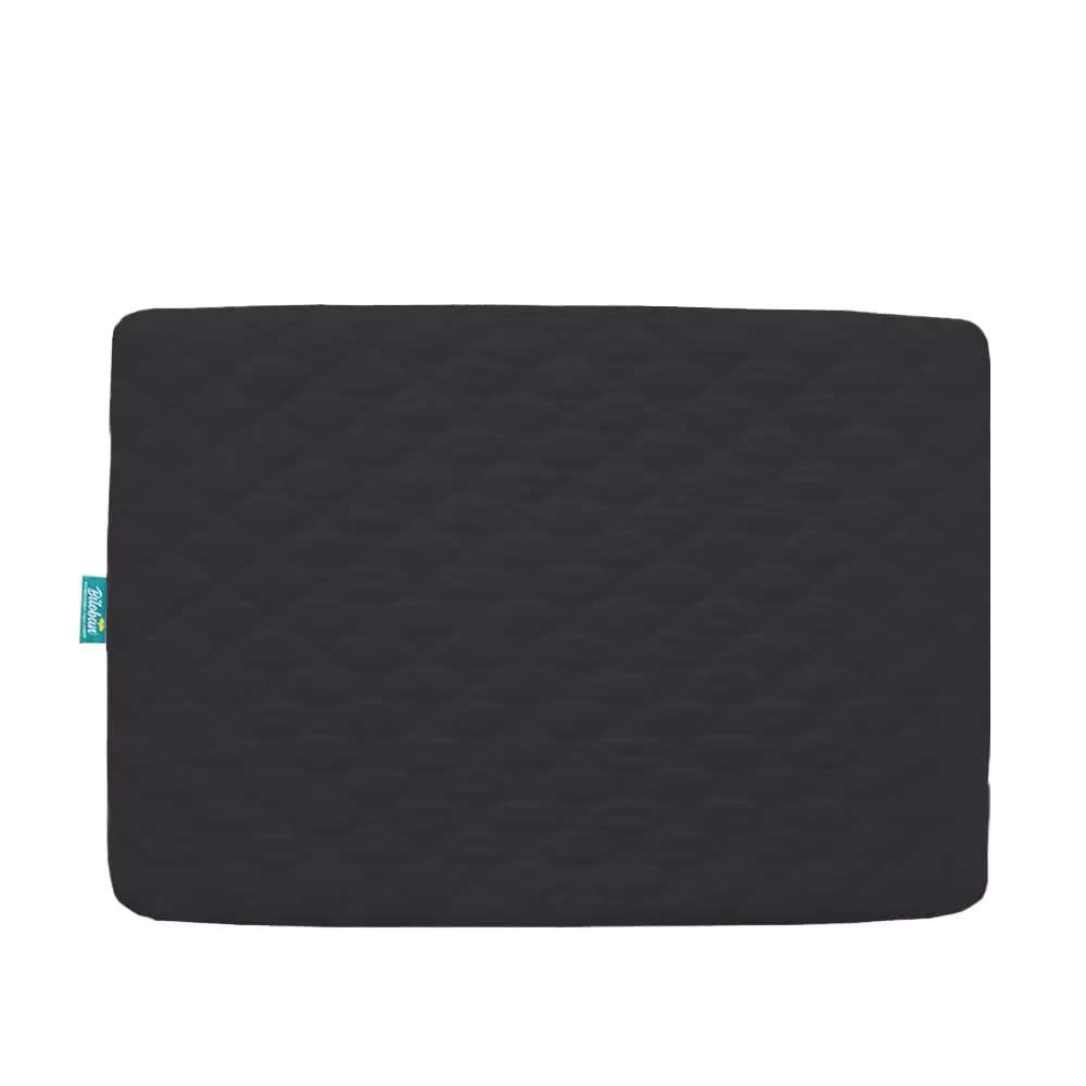 Biloban Pack and Play Mattress Protector Waterproof Playard Mattress Pad Cover Black 38" x 26" | Fitted Sheet Style for Graco & Dream On Me - main product image