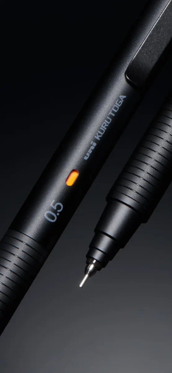 KURUTOGA Mitsubishi Pencil Mechanical Pencil 0.5mm Phantom Gray | Rotating Lead, Stable Writing - view 5