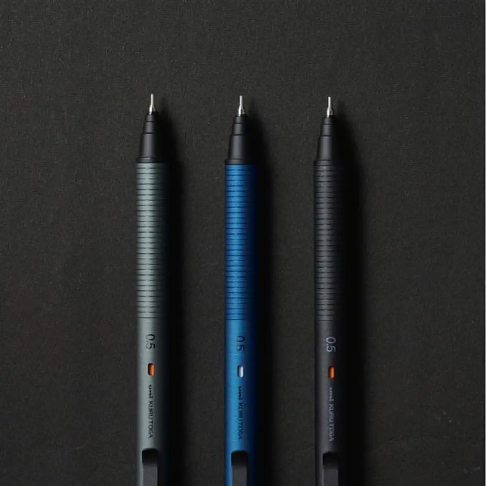 KURUTOGA Mitsubishi Pencil Mechanical Pencil 0.5mm Nocturne Black | Stable, Sharp Lead with Metal Body - view 3