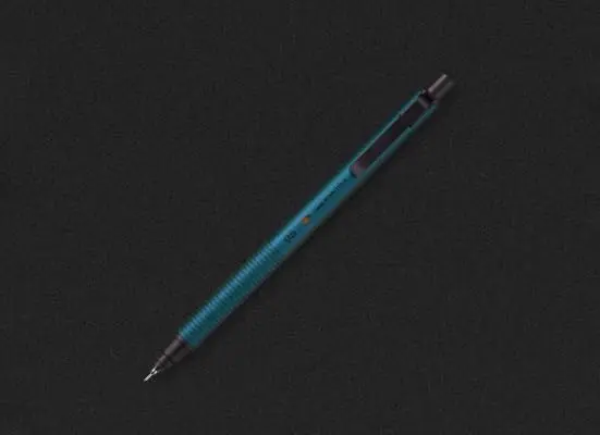 KURUTOGA Mitsubishi Pencil Mechanical Pencil 0.5mm Silent Blue | Stable, Rotating Lead, Stylish Metal Body - view 11
