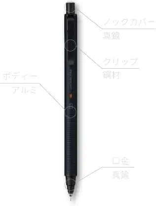 KURUTOGA Mitsubishi Pencil Mechanical Pencil 0.5mm Silent Blue | Stable, Rotating Lead, Stylish Metal Body - view 3