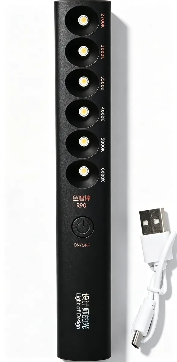 Yuecoom Portable Color Temperature Lamp Stick 2700K‑6000K 6 Modes | Photography Light Wand for Video Shooting - main product image