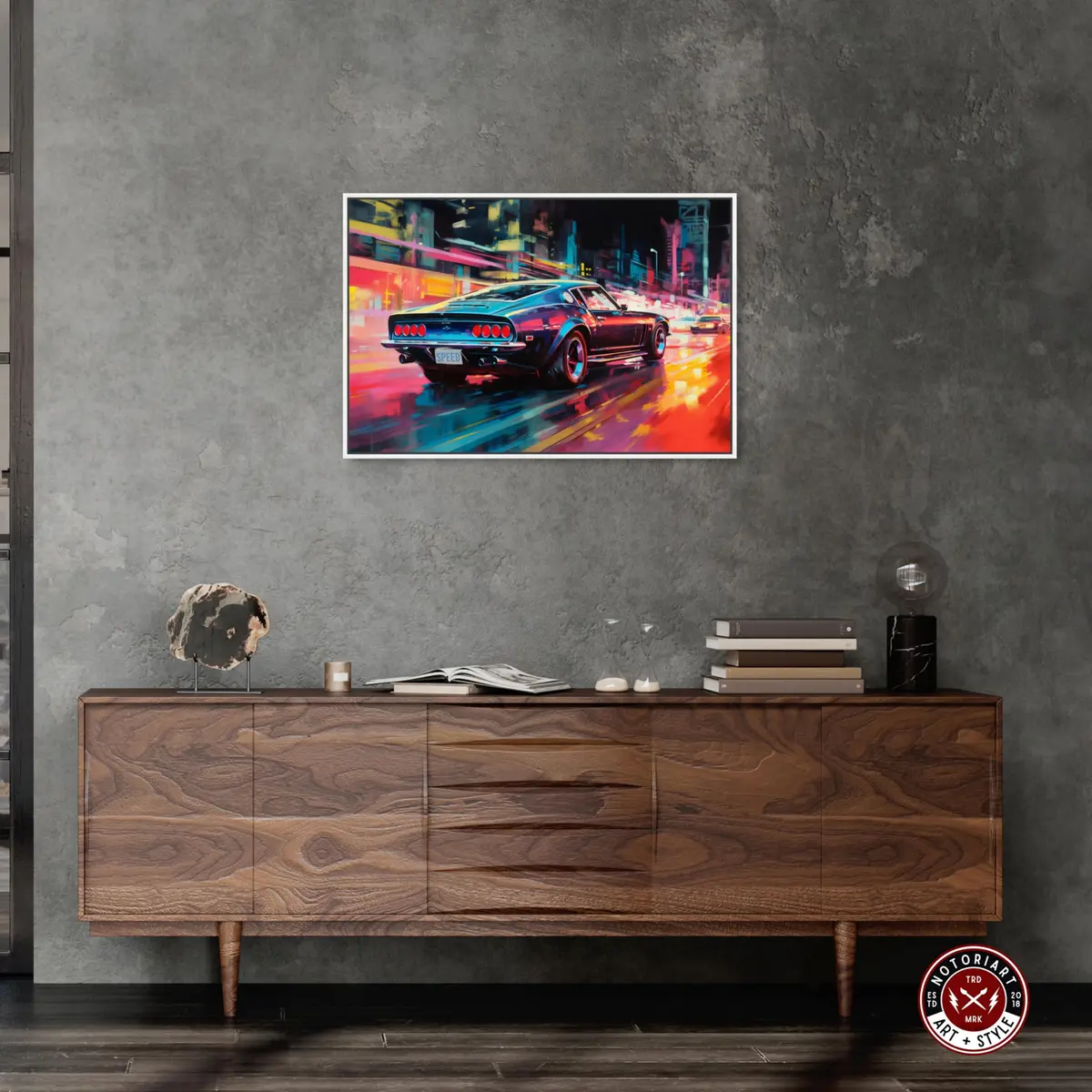 NotoriArt White Wall Art 31" x 21" | Modern Transportation Motif, Framed Canvas - view 2