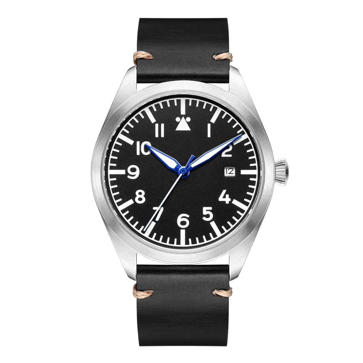 Boyarca Pilot Watch Men's Automatic Mechanical Watch Stainless Steel Leather Luminous Waterproof 40mm | Japan MIYOTA 8215 Movement - view 2