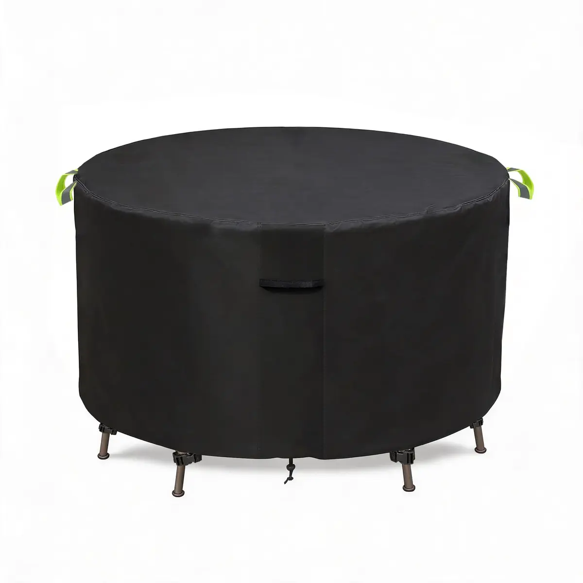 TIFILE Round Patio Furniture Cover 64" Dia x 27.5"H (163cm Dia x 70cm H) | Waterproof Outdoor Table Cover for Indian Monsoons - view 3