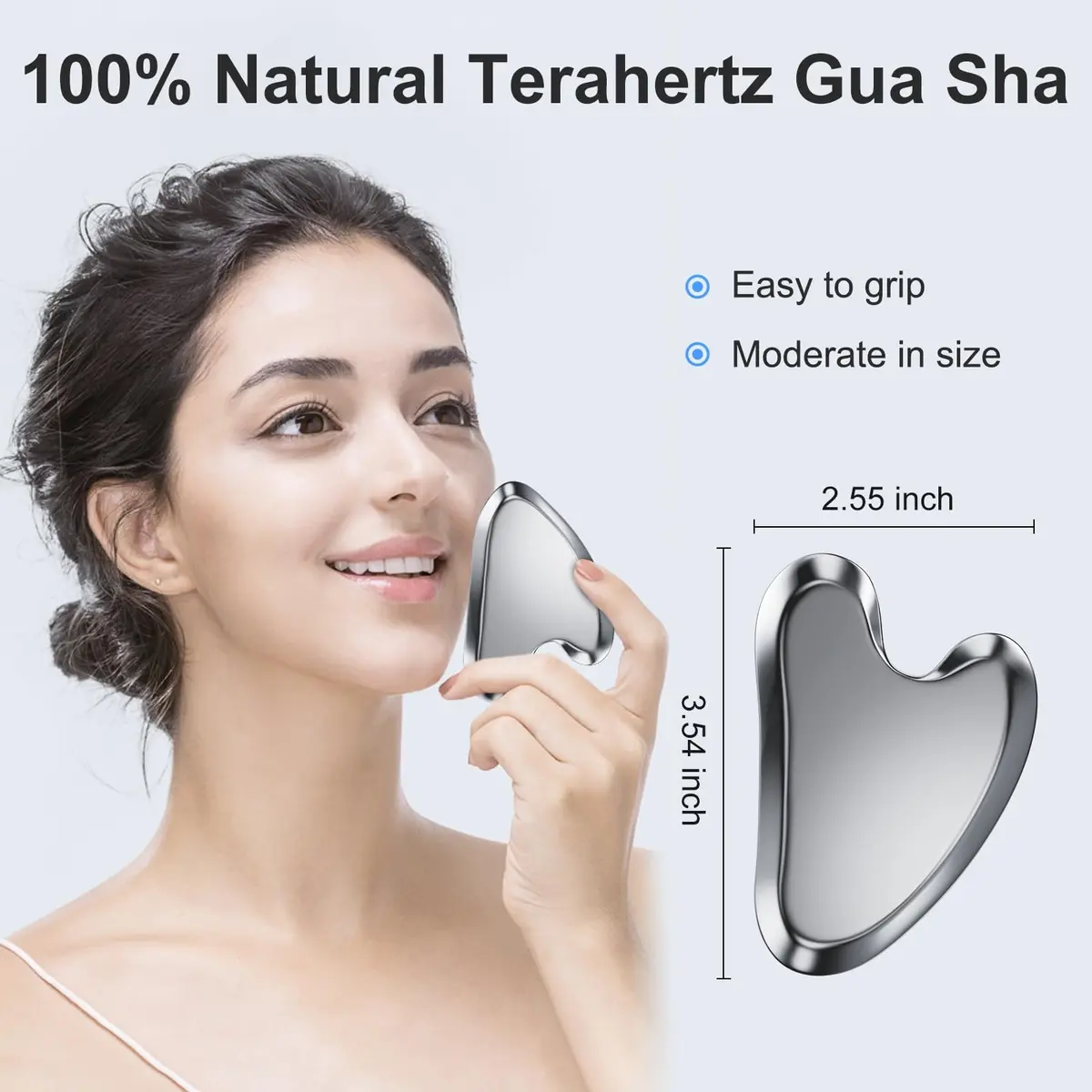 ZminRN Terahertz Gua Sha Facial Tools for Face & Body | Skin Revitalizer & Lymphatic Drainage - view 2
